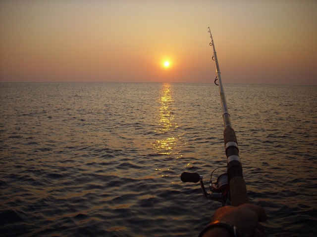 Pesca al atardecer 